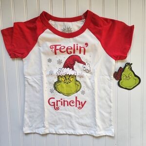 The Grinch short sleeve shirt fir kids Unisex Feelings Grinchy Sz L (14)